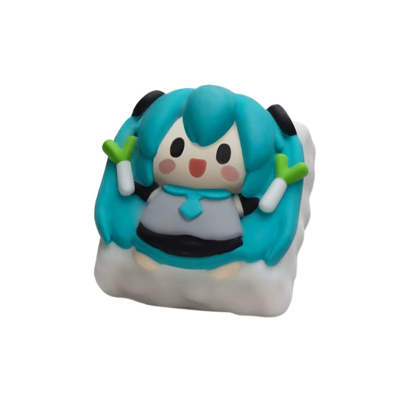 TAKARA TOMY Harz Kunst Keycap für mechanische Tastaturen Miku Rin Len Design in Multicolor - Bild 3