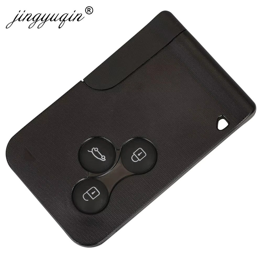 Jingyuqin 433 MHz ID46 PCF7943 Schlüsselkarte für Renault Megane 2 Scenic 2 Clio 2 Auto Smart Keyless Go in Schwarz - Bild 2