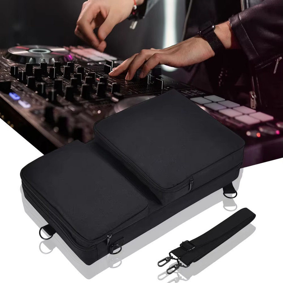 Kratzfeste Tragetasche in Schwarz für Pioneer DDJ-FLX4, DDJ-400, DDJ-SB3 und Roland DJ-202 inklusive Schultergurt - Bild 4