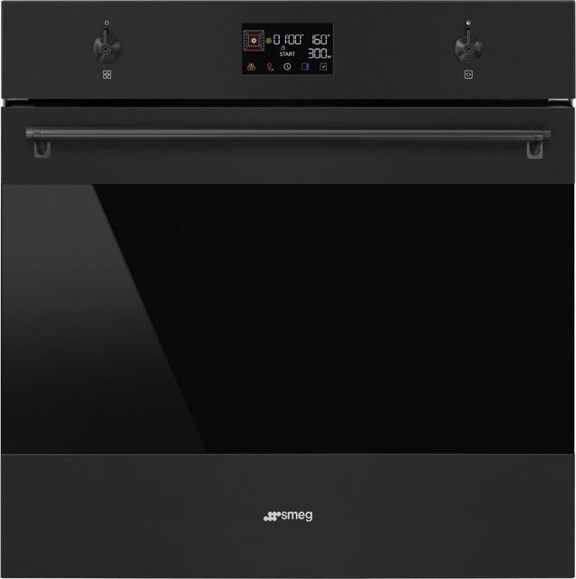 Smeg Mikrowellen-Kombibackofen SO6302M2N in Schwarz mit LED-Display - Bild 1