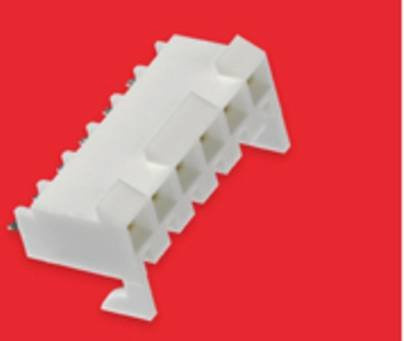 Molex Einbau-Buchsenleiste Standard in Weiß mit Goldkontakten, 6 Polzahl, Rastermaß: 3.96 mm, 09483066 - Bild 1