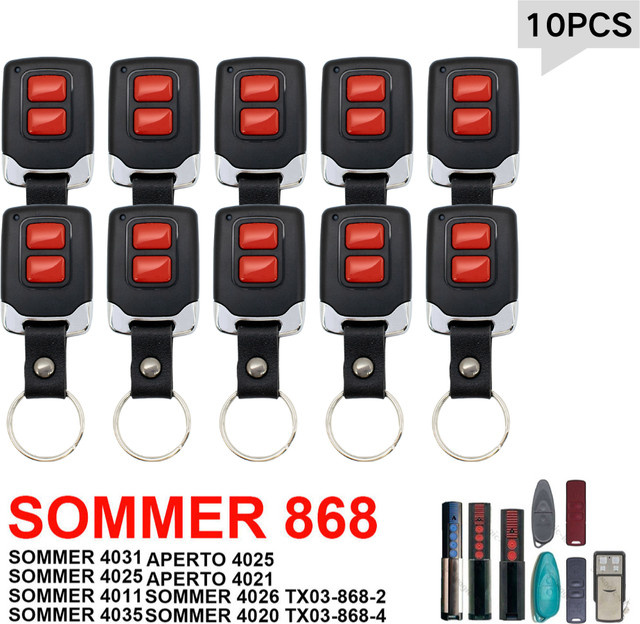 SOMMER Fernbedienung Toröffner Sender für Rolling Code 4020 TX03-868-4 4026 4031 APERTO 4025 4021 - Bild 1