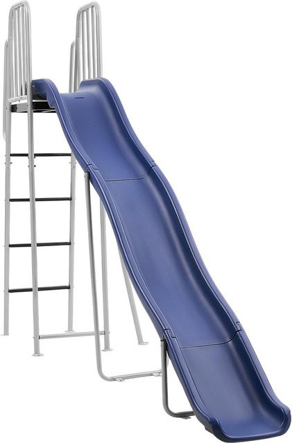 Wasserrutsche, Outdoor-Wasserrutsche, mit Sprinkler und Kletterleiter, 305cm, Metall, Kunststoff - Bild 1