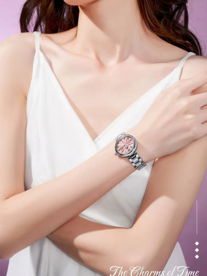 OLEVS Armbanduhr Quarz, Edelstahl, Silber, Damen, Analoguhr - Bild 6