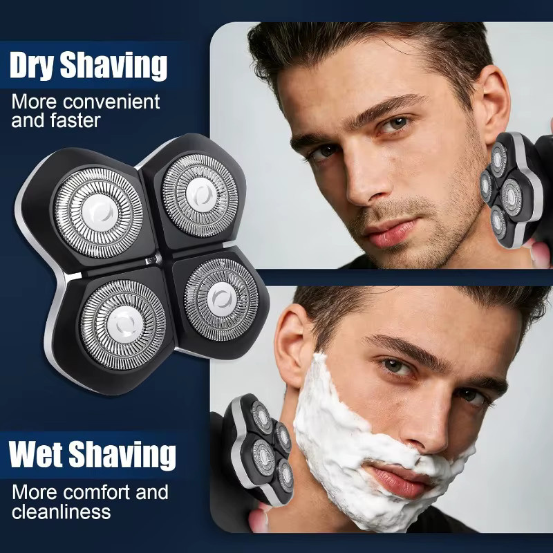 Freebird FlexSeries Proshaver Ersatzscherköpfe, Vierklingen, Herren - Bild 2