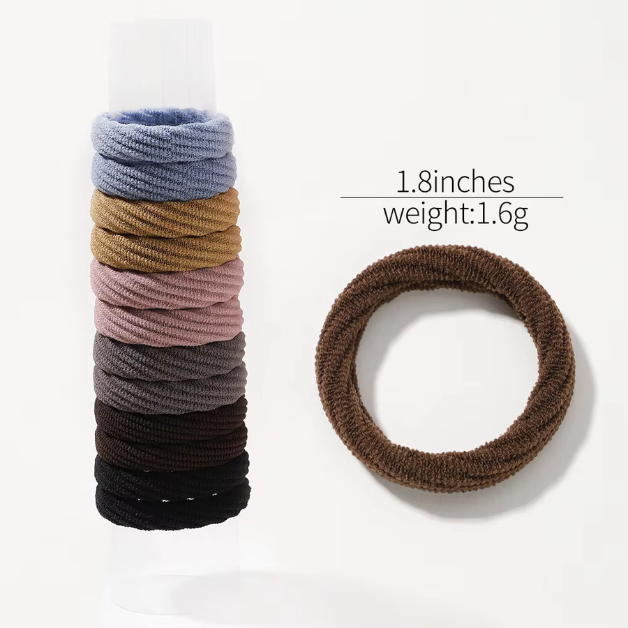 12er Set Elastische Haarbänder und Scrunchies, Damen und Mädchen - Bild 4