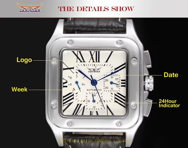 T-WINNER Chronograph, Automatik, Edelstahl, Bicolor, Leder, Herren - Bild 5