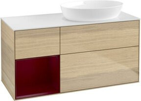 V&B Waschtischunterschrank Finion Wandbeleuchtung in Weiß, Breite: 120 cm - Bild 1