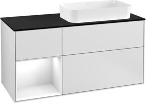 V&B Waschtischunterschrank Finion in Weiß lackiert, Breite: 120 cm, Tiefe: 50,1 cm, Höhe: 50,1 cm - Bild 1