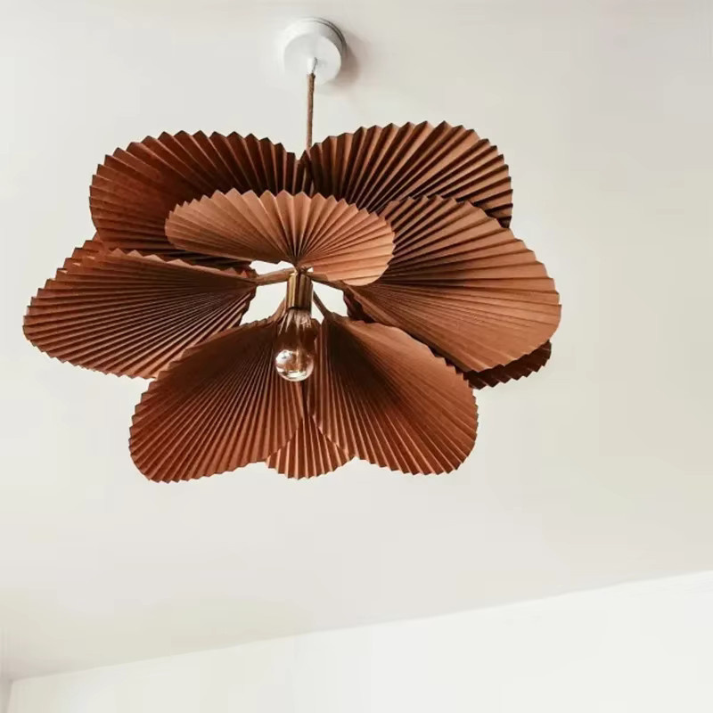 JIANKEXING Kronleuchter in moderner Blumenform aus Papier mit E27 Fassung für Restaurant, Küche, Schlafzimmer oder Foyer - Bild 3