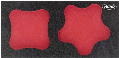 Vigour Schaumstoffeinlage V5062-L, Farbe: Rot, L: 39,3 cm, B: 18,8 cm, H: 3,5 cm - Bild 1