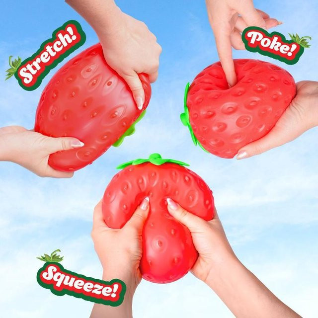 BC Pet Supplies Erdbeer-Bananen-Frucht-Quetschspielzeug, rot - Bild 1