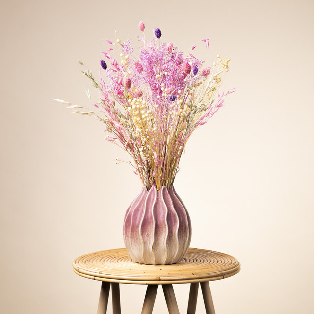 Trockenblumenstrauß BLUME2000 Mixed in Lila und Pink, Höhe: 65,0 cm - Bild 1