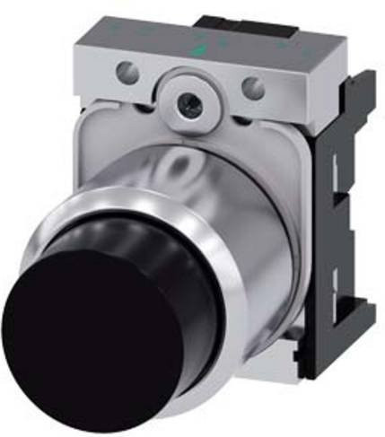 Siemens Drucktaster 3SU1250-0FB10-0AA0 Schwarz Metall IP66 IP67 IP69/IP69K Durchmesser: 29,5 mm, Höhe: 40 mm - Bild 1