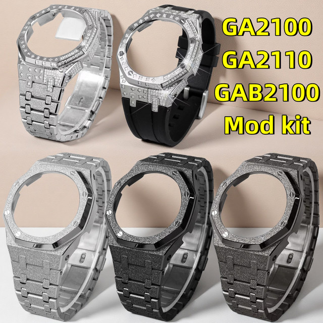 Casio G-SHOCK Uhrenarmband-Set, Edelstahl, Silber, Unisex - Bild 1
