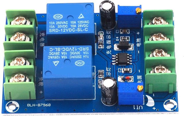 diymore Netzschaltermodul als automatische Ladekontrollplatine und Notfall-Leistungsschalter in Blau - Bild 1