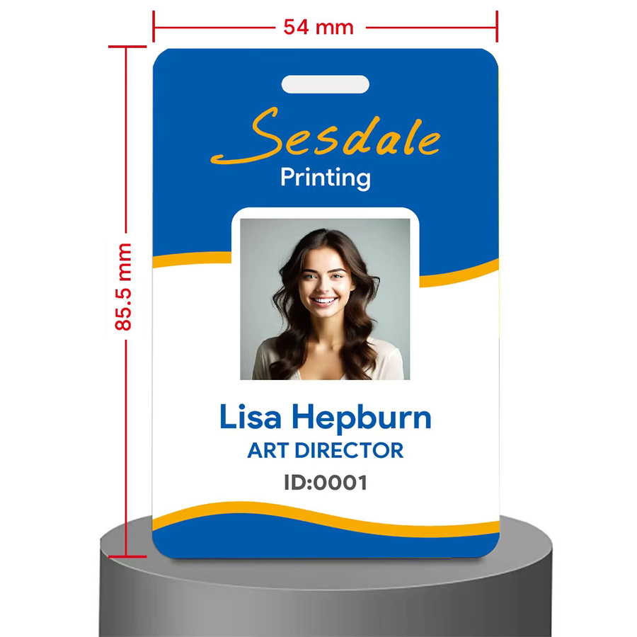 Individuelles Studenten-Ausweisset aus PVC-Kunststoff mit doppelseitigem Design für Name, Logo und Foto-ID - Bild 4