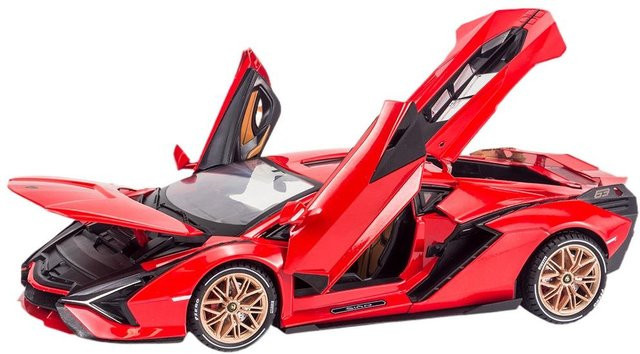 Fourall- Model Cars Lamborghini SIAN FPK63 Supercar-Modellauto, Maßstab 1:18, Metallguss - Bild 1