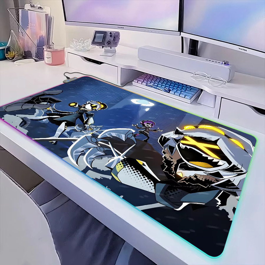 Mordmatte Gaming Mousepad XXL mit RGB LED Hintergrundbeleuchtung und Micro USB Anschluss, Multicolour - Bild 3