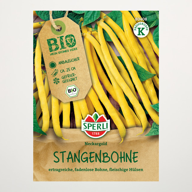 Sperli Gelbe Stangenbohne Neckargold Bio Samen - Bild 1