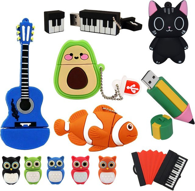 Oeny USB 2.0 Speicherstick im Cartoon-Tier-Design mit 64 GB in Multicolor - Bild 1