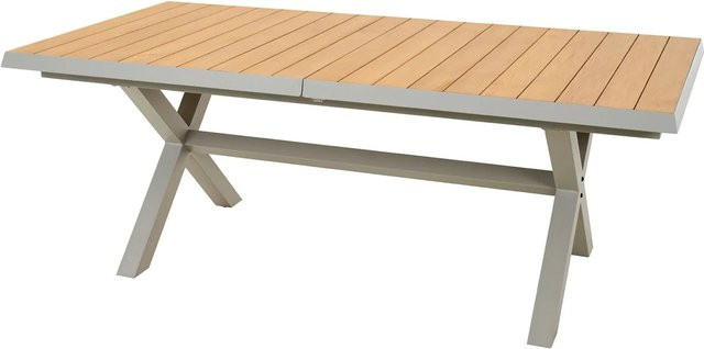 Siena Garden Gartentisch Sincro aus Teakholz braun rechteckig ausziehbar - Bild 1