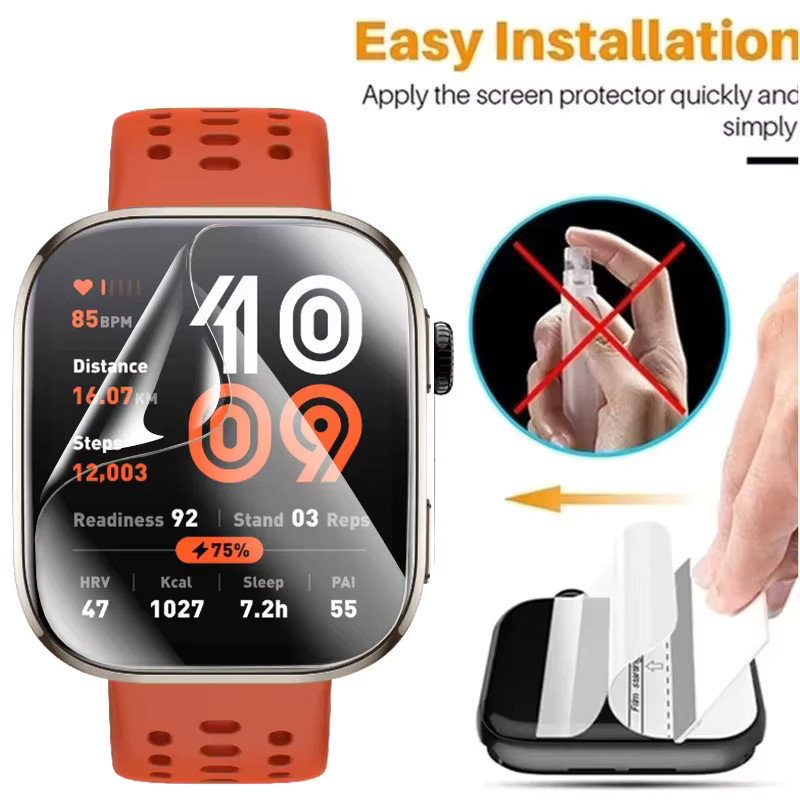 Displayschutzfolie Amazfit Bip 6 Bip 5, TPU-Hydrogel, transparent - Bild 4