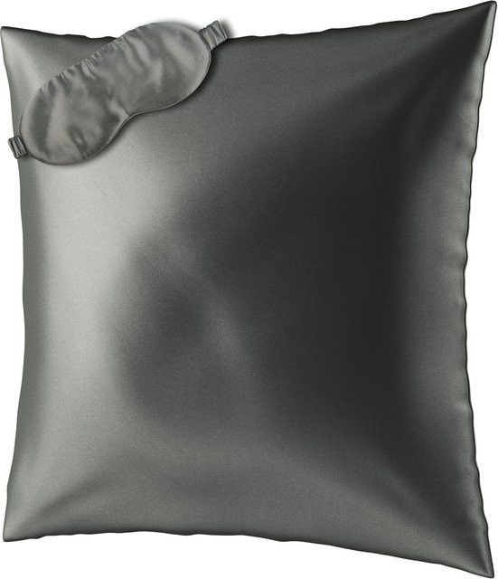 AILORIA Beauty Sleep Set aus Maulbeerseide mit Seidenkissenbezug und Schlafmaske, Breite: 80 cm, Höhe: 80 cm - Bild 1