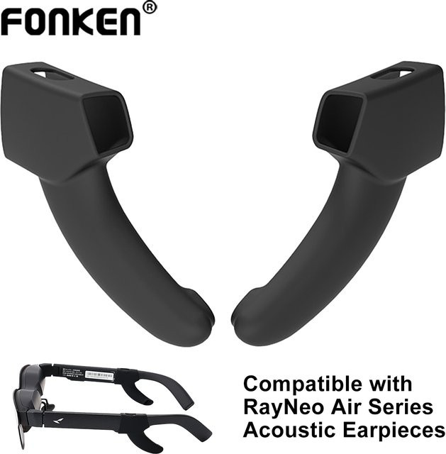 RayNeo Schallrohr aus weichem Silikon für Smart Glasses Air 4, Air 4 Pro, Air 3S und Air 3S Pro in Schwarz - Bild 1