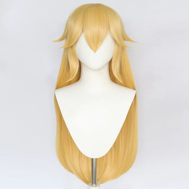 QQXCAIW Cosplay-Perücke, blond, gerade, Damen - Bild 1