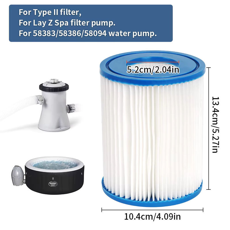 BPfire Wasserfilter Patrone für Intex Typ 13,6 gal Filterpumpe mit HEPA-Filter für runde Pools - Bild 5