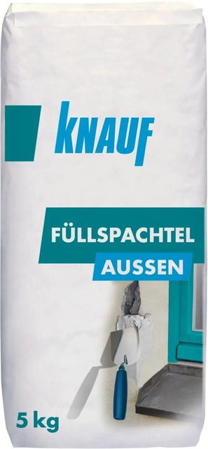Knauf Füllspachtel für außen in Grau oder Weiß, 5 kg - Bild 1