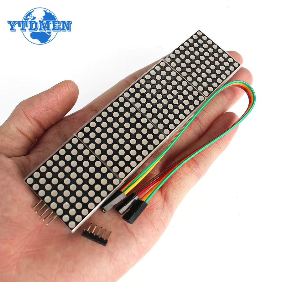 YTDMEN MAX7219 LED Dot Matrix Modul 8x8 für Arduino DIY Kits in Rot, Blau oder Grün - Bild 2