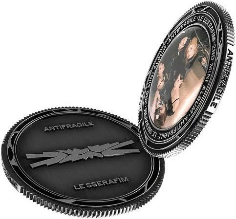 LE SSERAFIM Sound Coin Album ANTIFRAGILE mit NFC in Schwarz - Bild 1