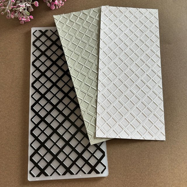 Moderner 2D-geprägter Sammelordner mit Diamantstruktur aus Kunststoff für Kartenalben - Bild 1