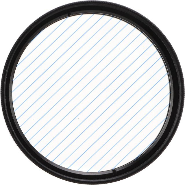 Junestar Blue Streak Spezialeffektfilter Anamorphes optisches Glas für Nikon Kamera Zubehör Durchmesser: 52 mm Farbe: Schwarz und Blau - Bild 1