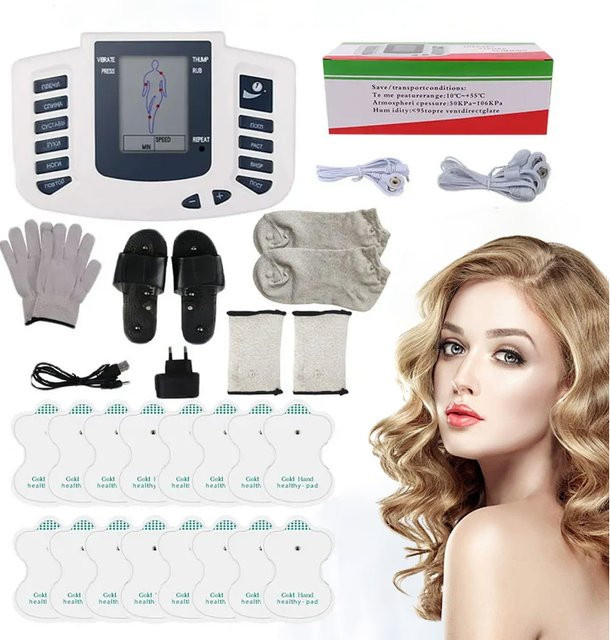 MARFLY EMS-Muskelstimulator, 8 Dual-Ausgangsmodi, Weiß - Bild 1