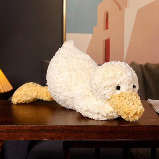 BC Pet Supplies Niedliche Liegende Entenpuppe, Plüschtier, 50cm, ab 3 Jahre - Bild 1