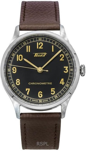 Tissot Armbanduhr Automatik, Edelstahl, Leder, Schwarz, Herren - Bild 1