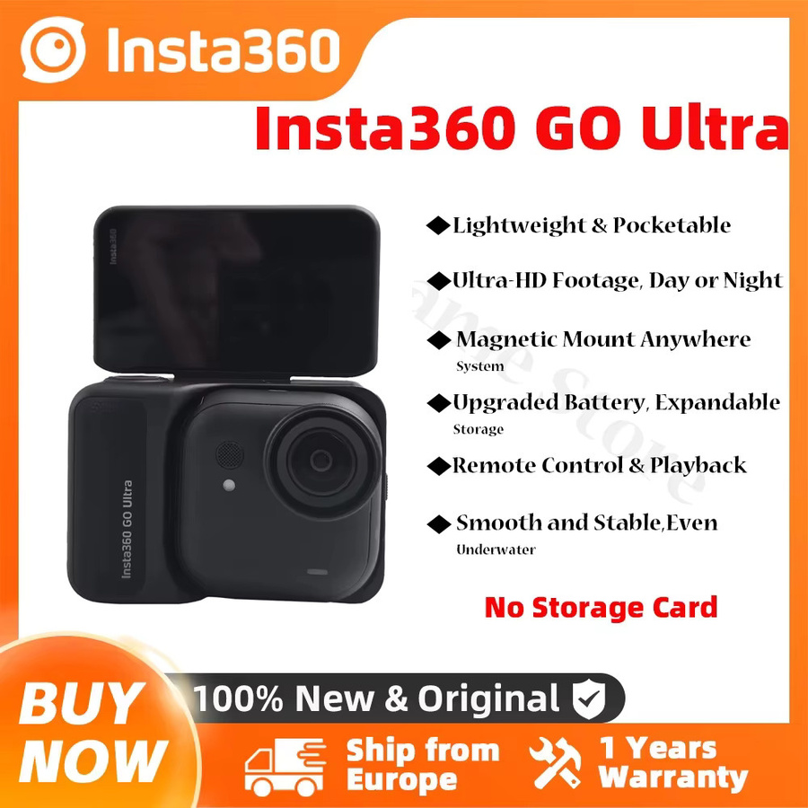 Insta360 GO Ultra 4K 60fps Action-Kamera mit FlowState Magnetstabilisierung für freihändiges POV-Filmen in Ultra-HD - Bild 5