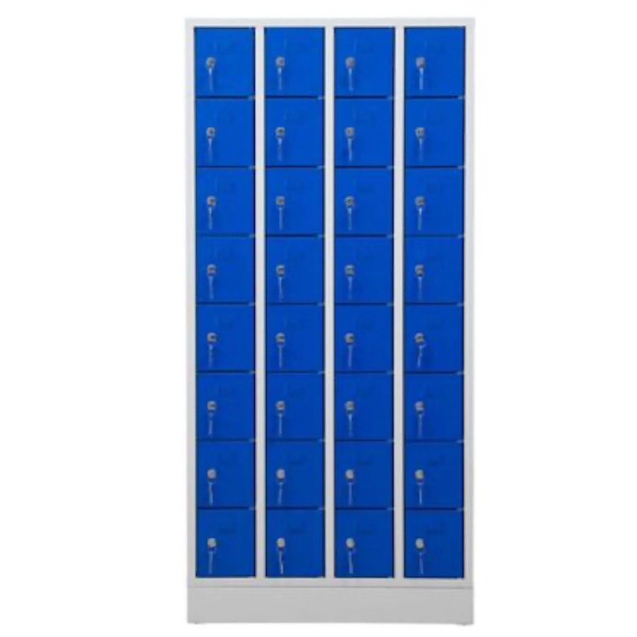 PROREGAL Schließfachschrank Seagull mit 32 Fächern in Grau-Blau, H x B x T: 168 x 80 x 15 cm - Bild 2