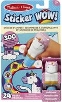 Melissa & Doug Sticker WOW! Einhorn Set mit Aufkleberstempel und Block zum Basteln - Bild 1