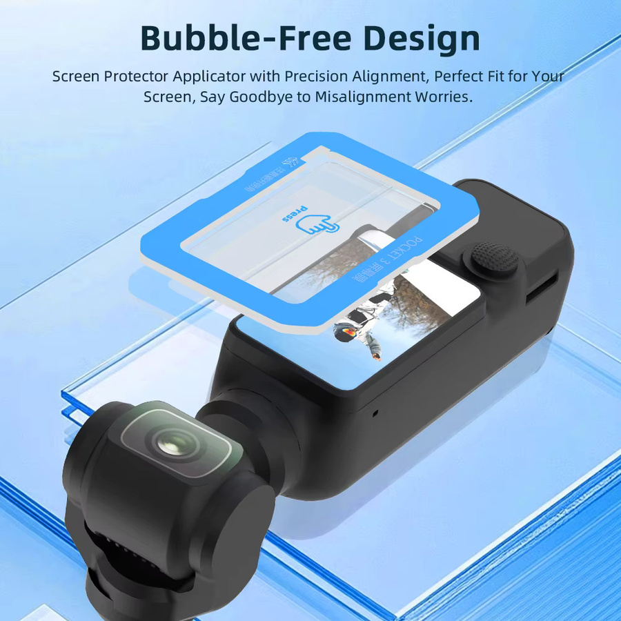 DJI OSMO Pocket 3 und 4 Objektiv-Schutzglas mit gehärtetem Displayschutz, transparent, staubdichtes Kamera-Zubehör - Bild 2