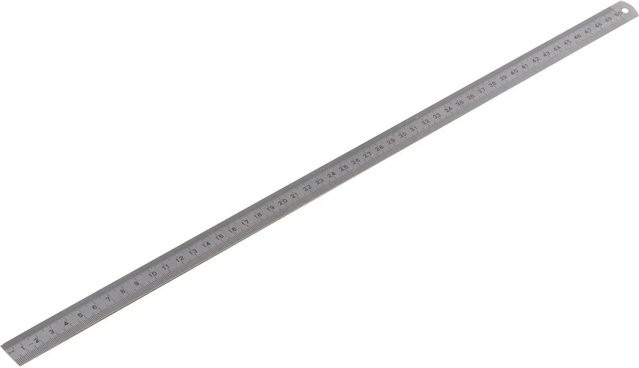 LUX-TOOLS Stahlmaßstab aus Edelstahl in Silber, Länge: 500 mm - Bild 1
