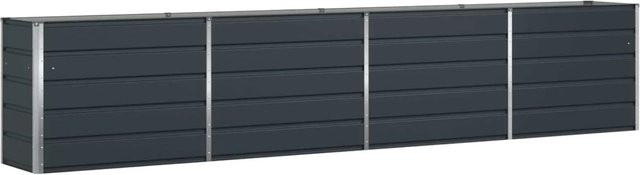 vidaXL Pflanzkübel aus verzinktem Stahl in Anthrazit, B/T/H: 480 x 50 x 45 cm - Bild 1