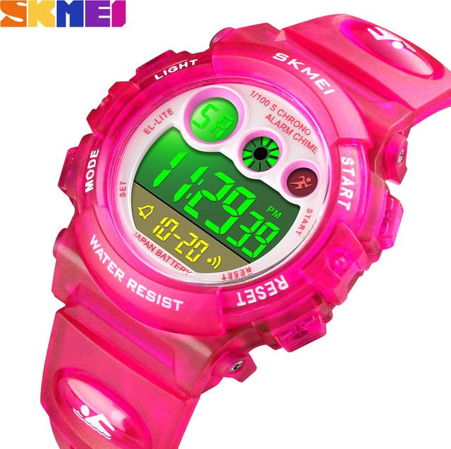 SKMEI Kinder Armbanduhr, Digitaluhr, Kunststoff, Bunt - Bild 1