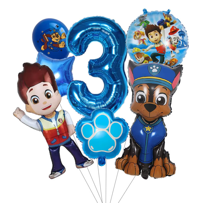 Paw Patrol Chase Hund Ballon, 7-teiliges Set - Bild 2
