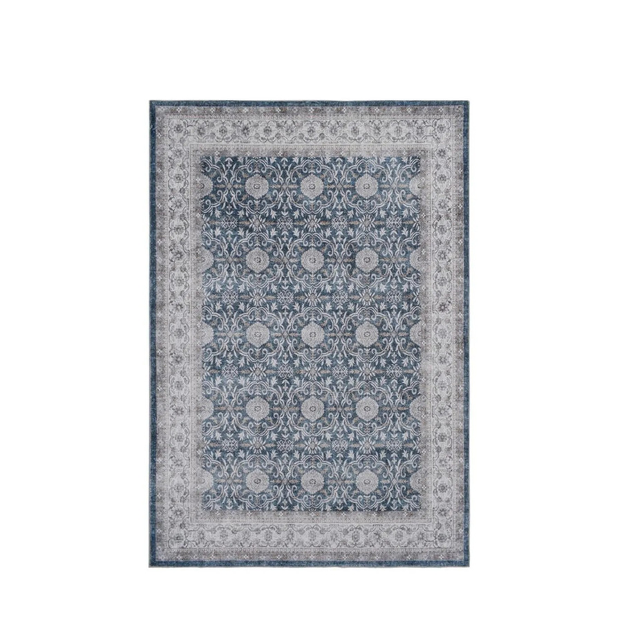 Vercai Rugs Teppich Visco Ornament in Elfenbein Blau mit B/T: 60 x 230 cm - Bild 2