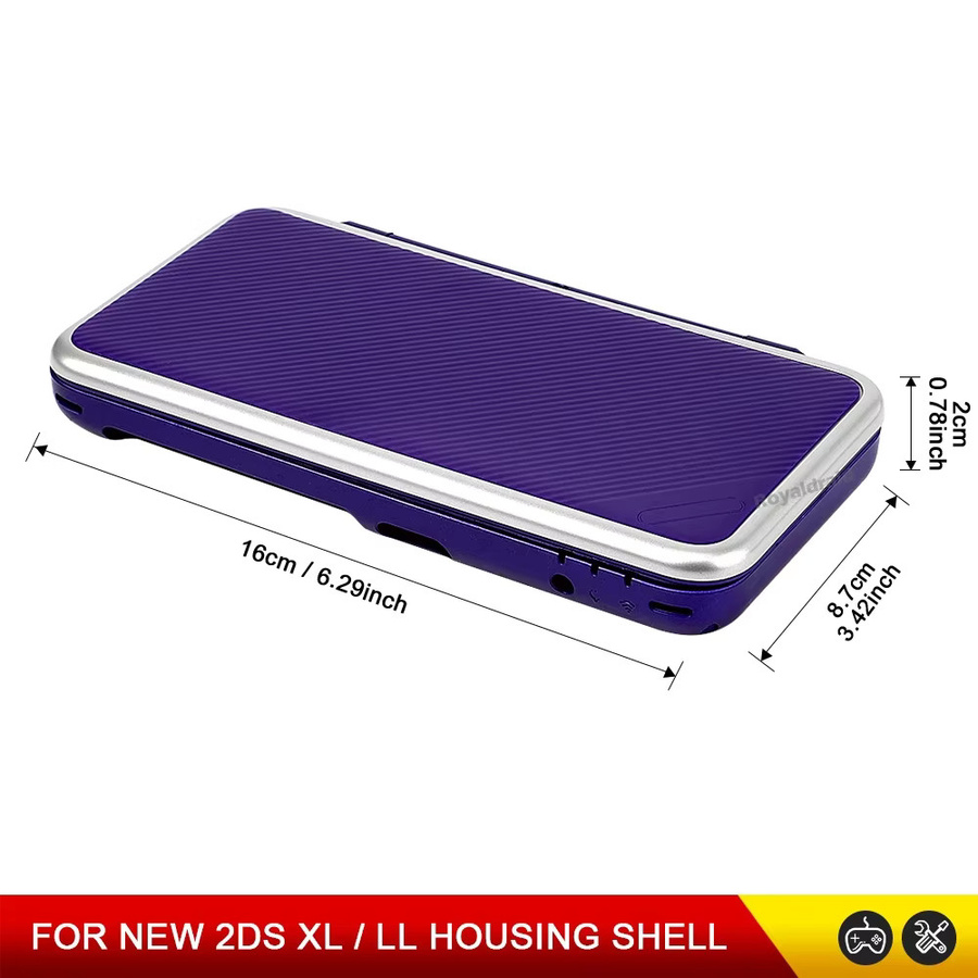 Pogopirate Ersatz-Vollgehäuse für New 2DS XL Spielekonsole in Schwarz - Bild 4