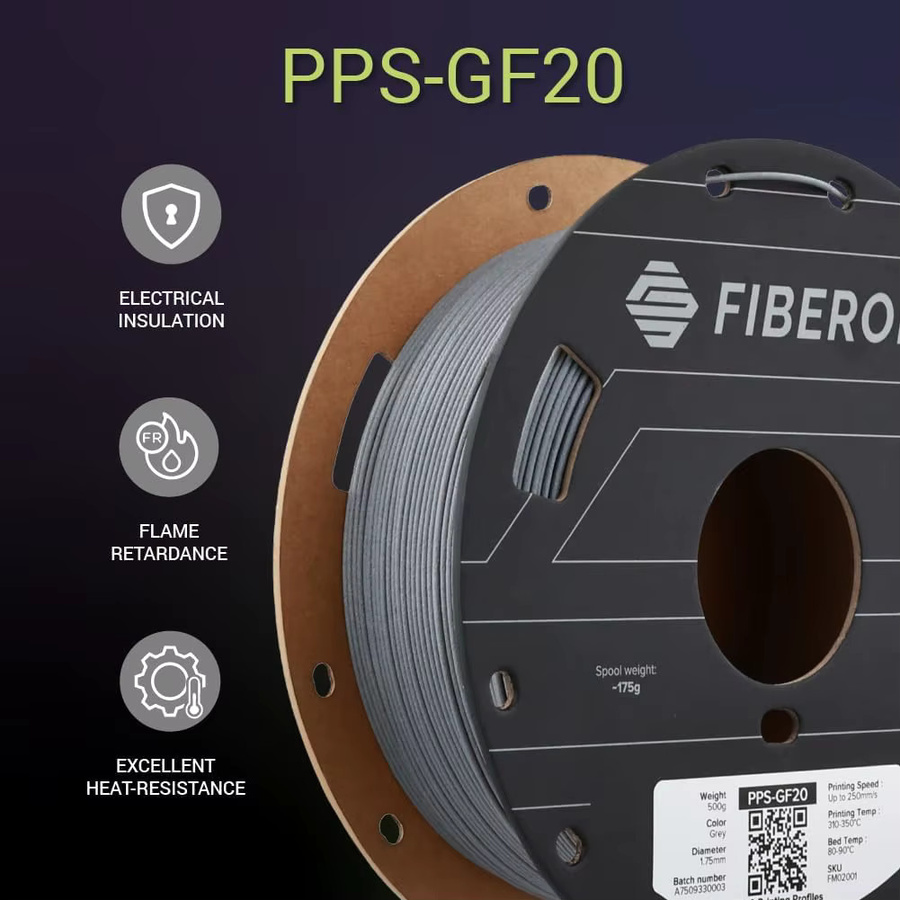 Polymaker PPS-GF20 3D-Filament 1,75mm 0,5kg Glasfaser-verstärktes technisches Material für FDM-Drucker - Bild 2